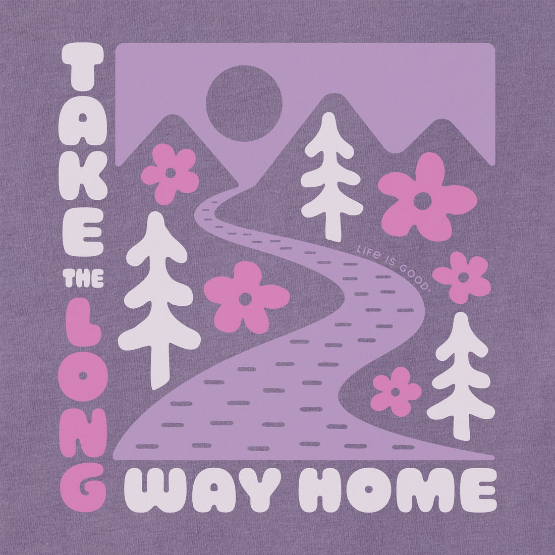 Kids Long Way Home Flowers Short Sleeve Crusher Tee - Life is Good