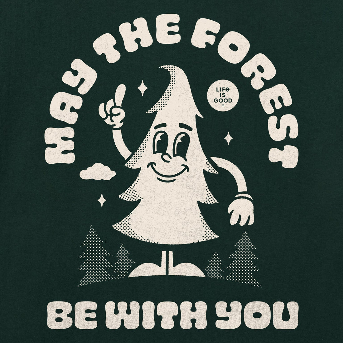 Kids May the Forest Be With You Mascot Long Sleeve Crusher Tee - Life is Good