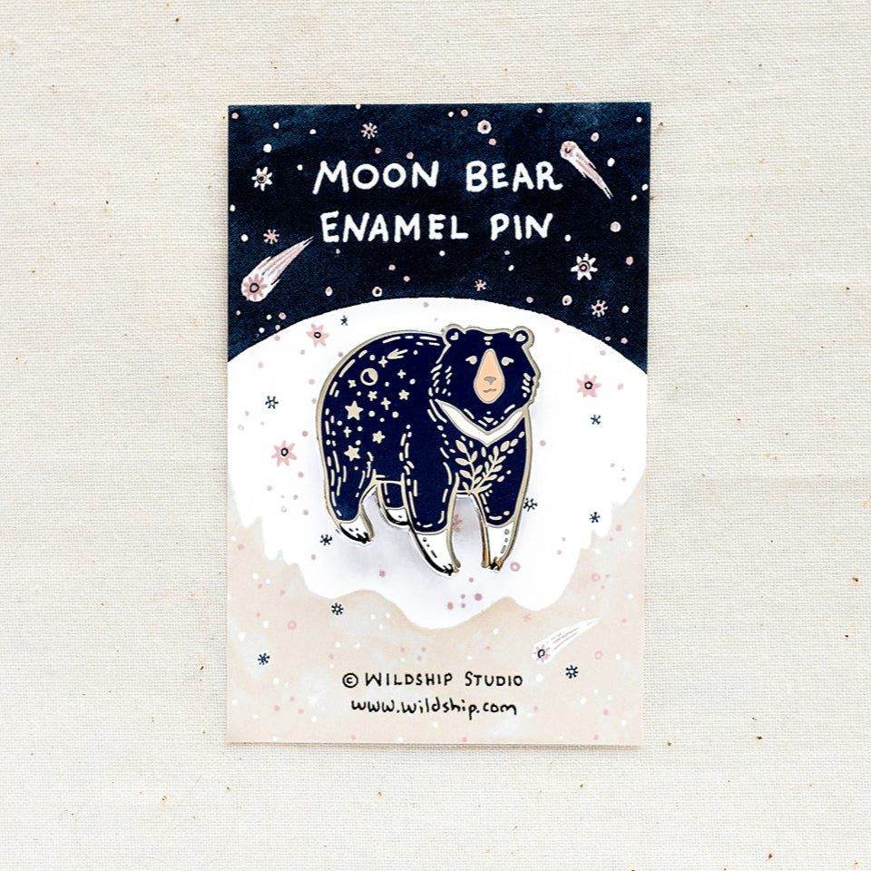 Moon Bear Enamel Pin