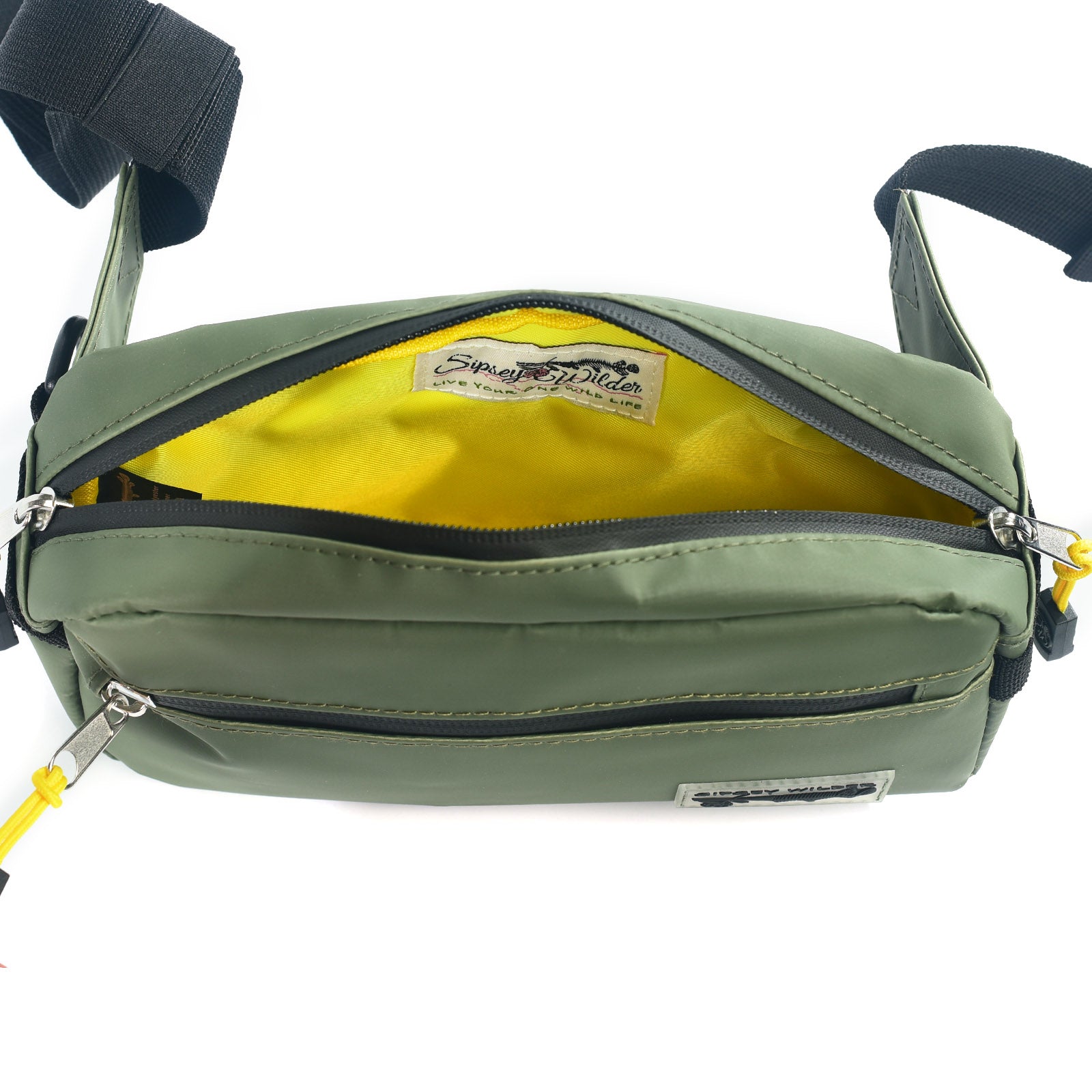 Sipsey Wilder Olive Green Splash Proof Fanny Pack