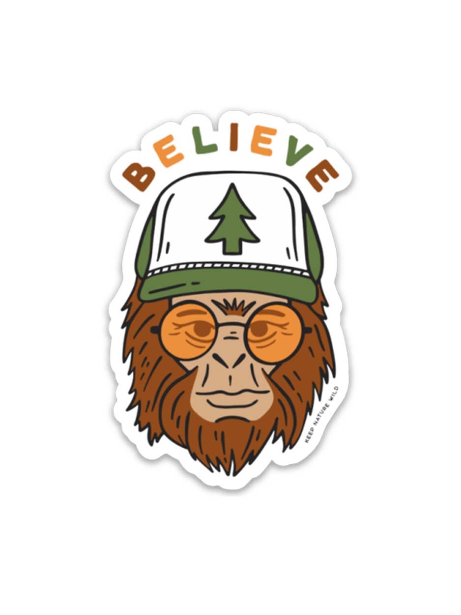 Sasquatch Believe Sticker