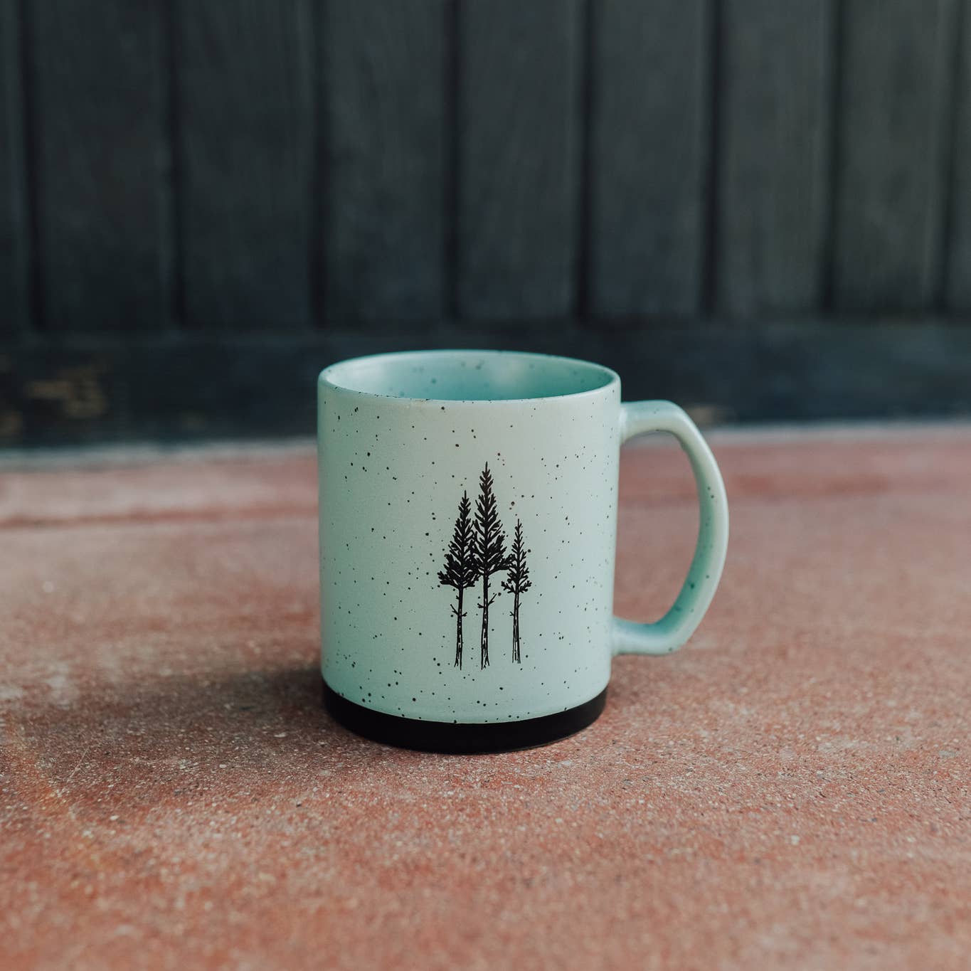 Rustic Three Tree Ceramic Mug- Sage