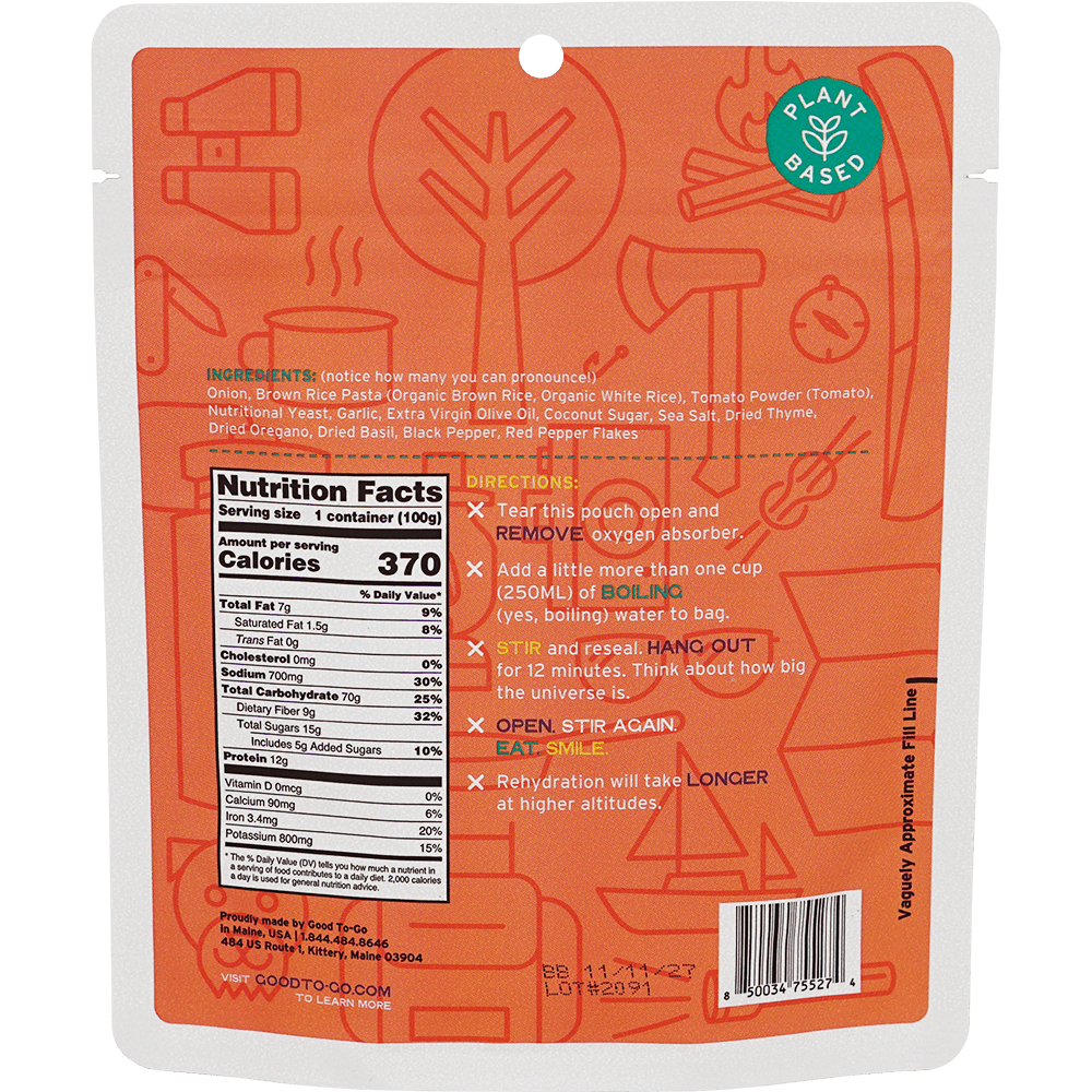 Good To-Go Pasta Maranara