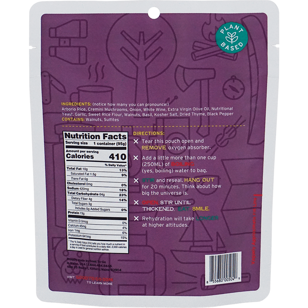 Good To-Go Mushroom Risotto