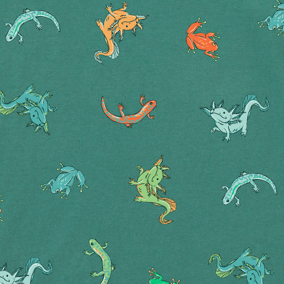 Kids Axolotl and Amphibians Pattern Crusher Tee - Life is Good