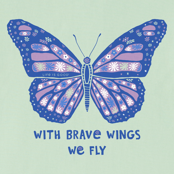 Kids With Brave Wings Butterfly Crusher Tee - Life is Good