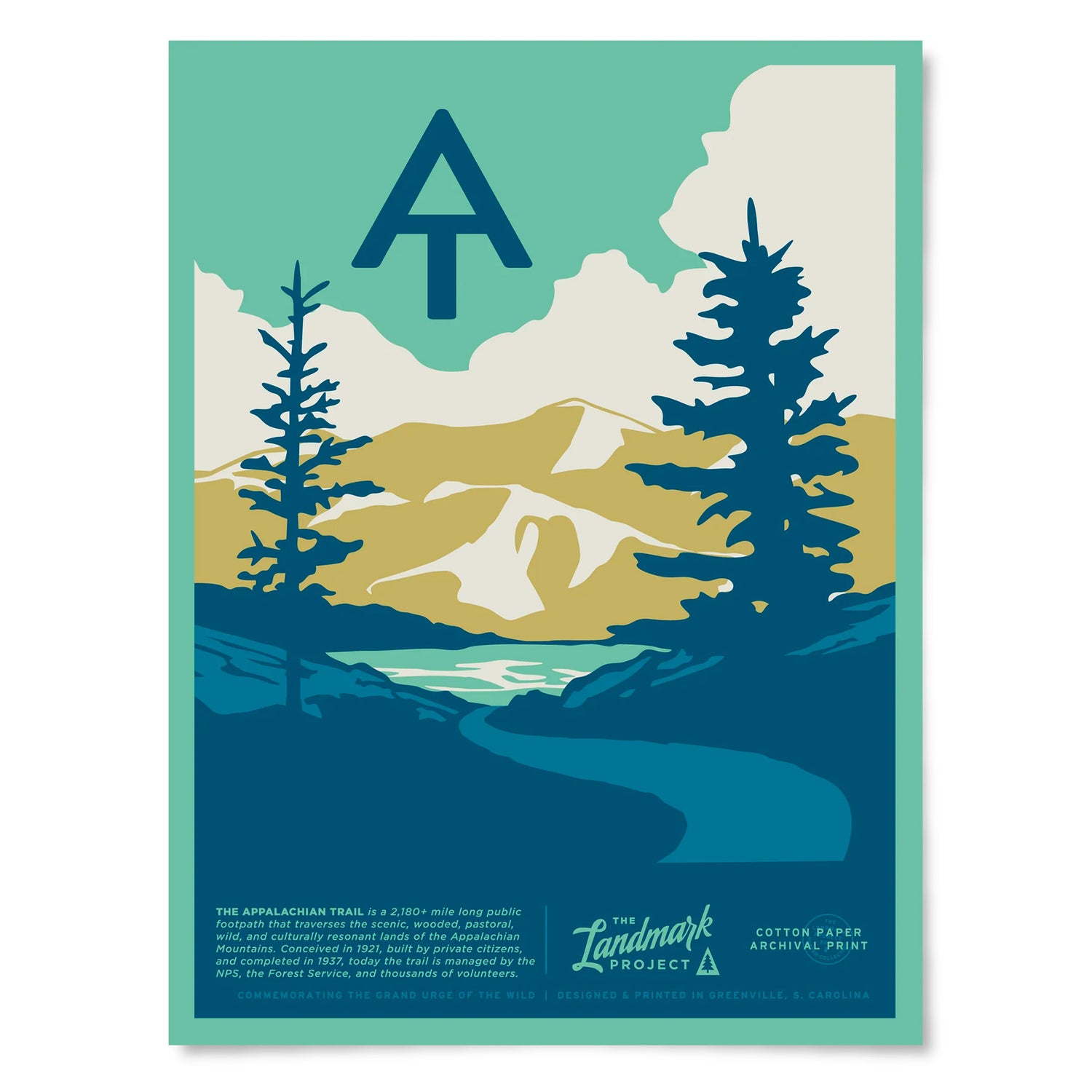 The Landmark Project Appalachian Trail 12x6 Poster