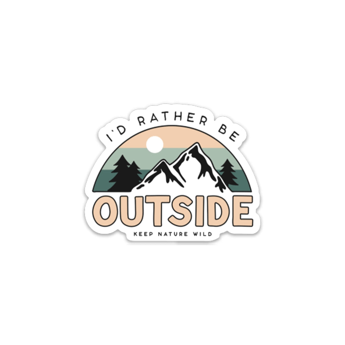 Be Outside Sticker