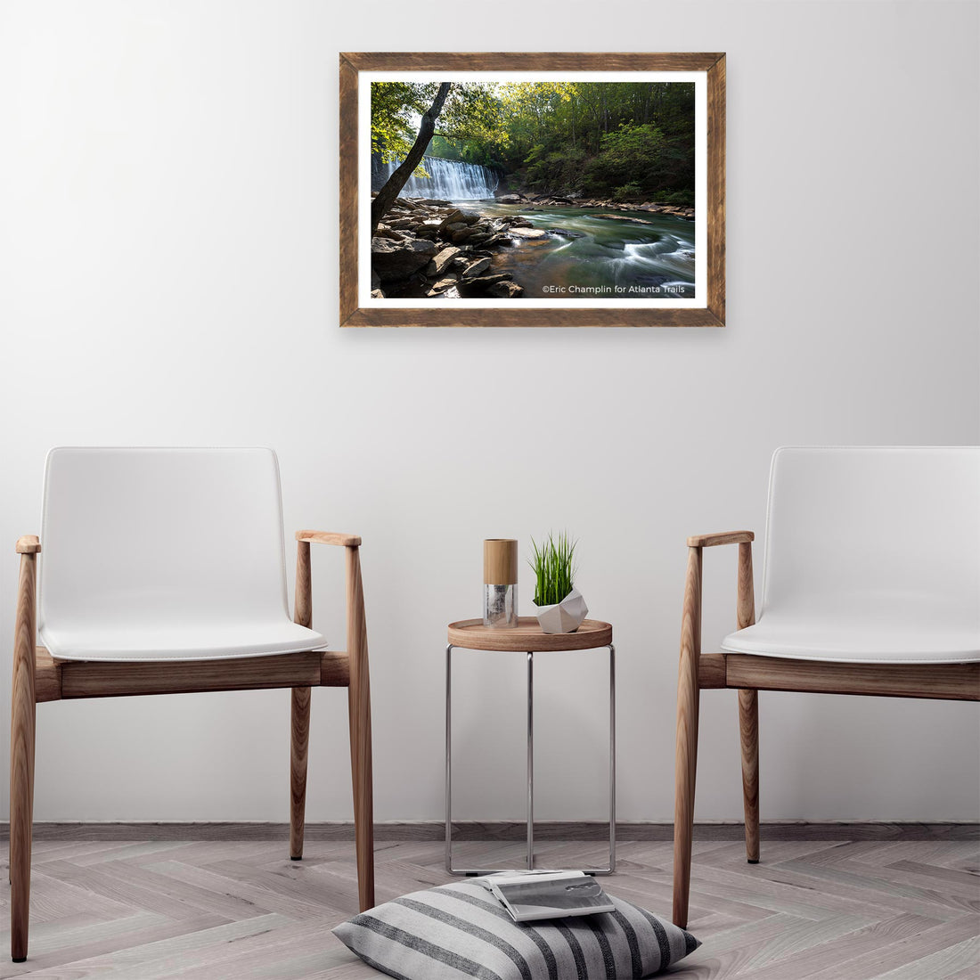 Roswell Mill Waterfall Photo Art Print