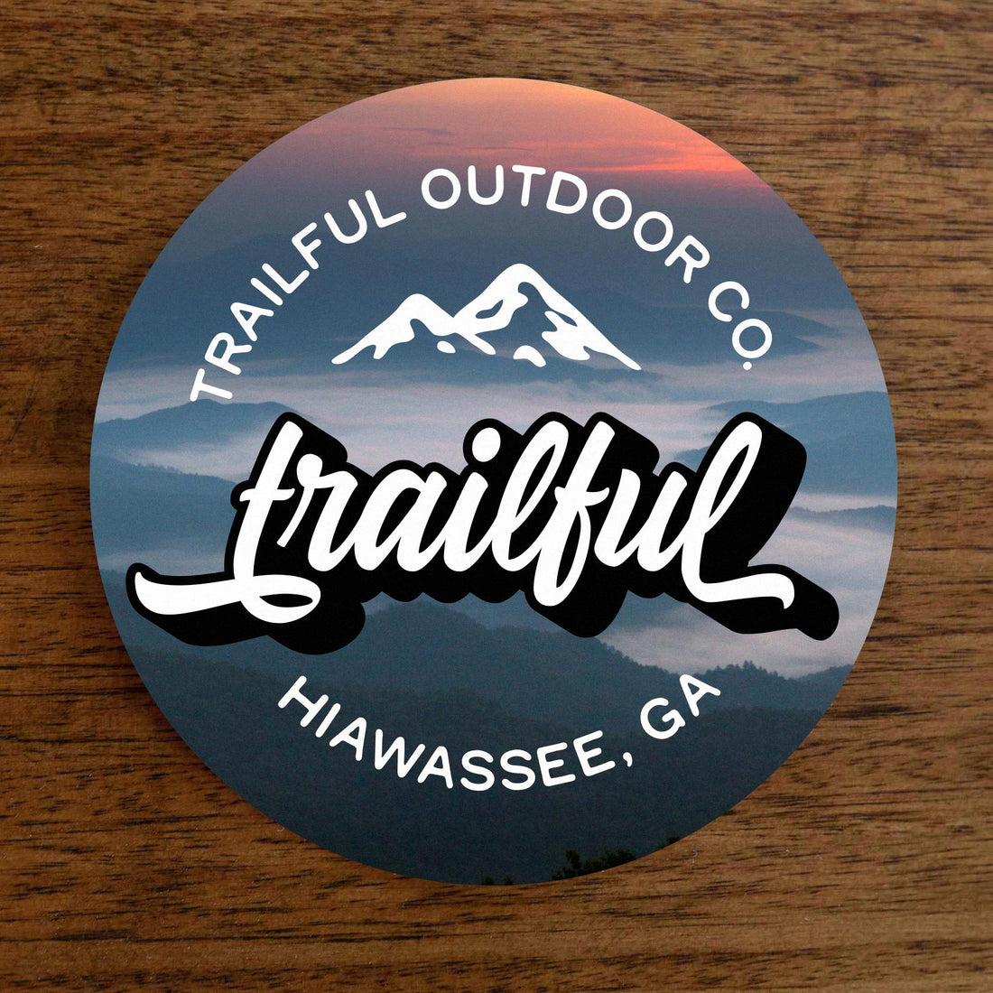 Trailful Script Sticker