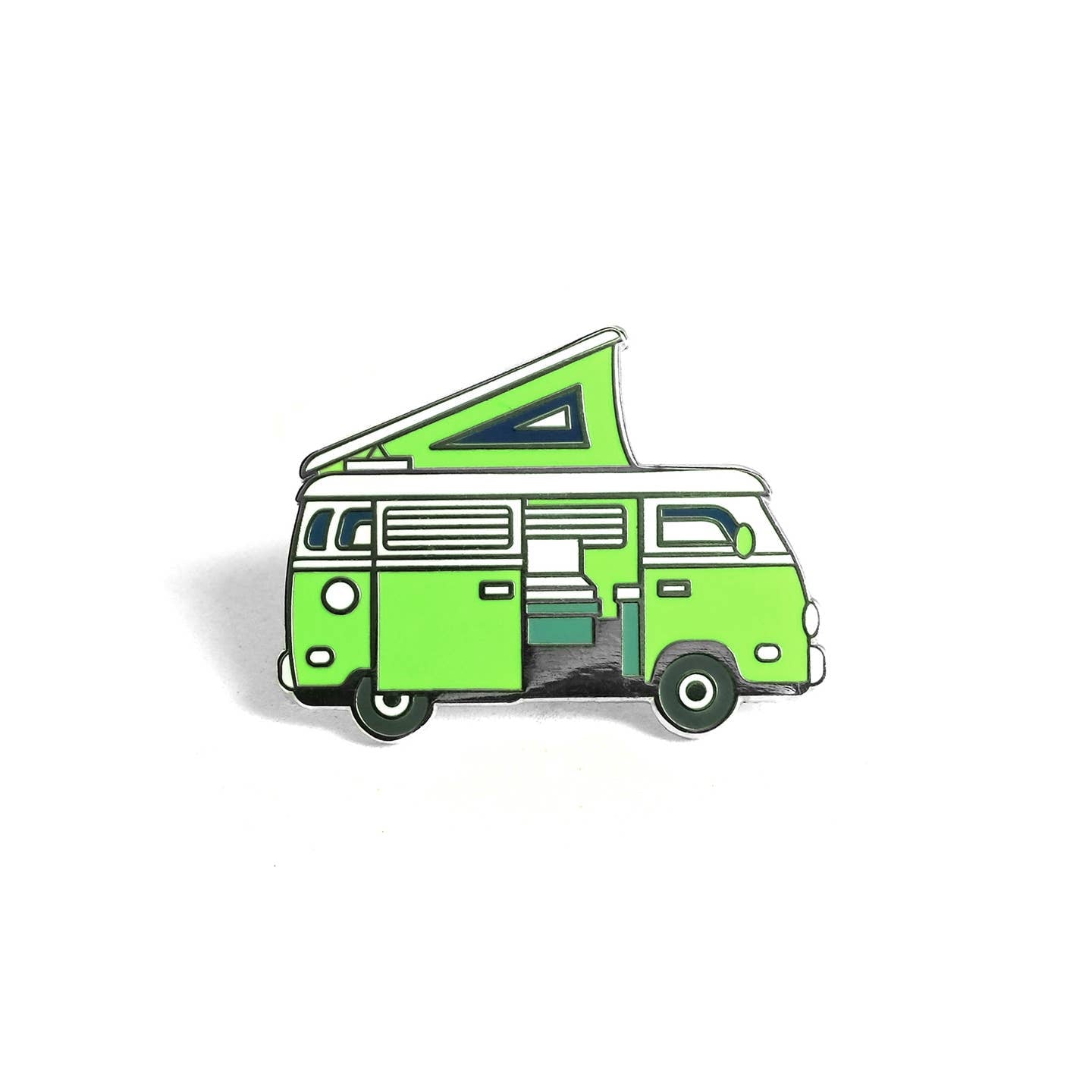 April Black S Camper Van Pin Electric Green Trailful Outdoor Co