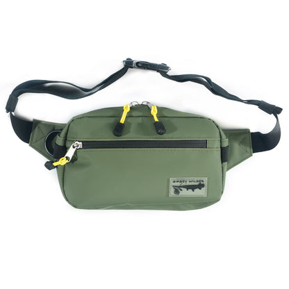 Sipsey Wilder Olive Green Splash Proof Fanny Pack