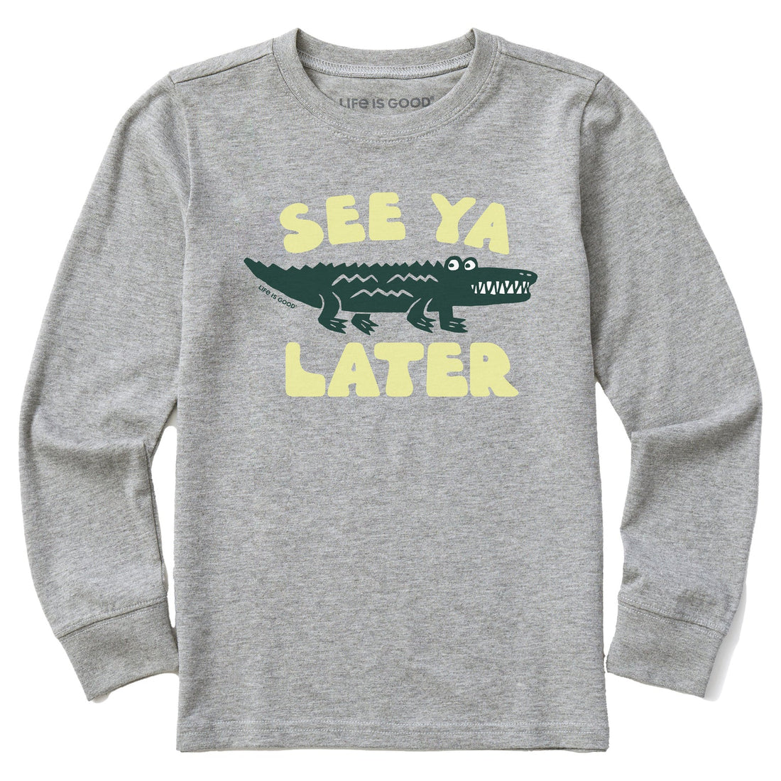 Kids See Ya Later Alligator Long Sleeve Crusher Tee - Life is Good