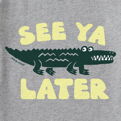 Kids See Ya Later Alligator Long Sleeve Crusher Tee - Life is Good