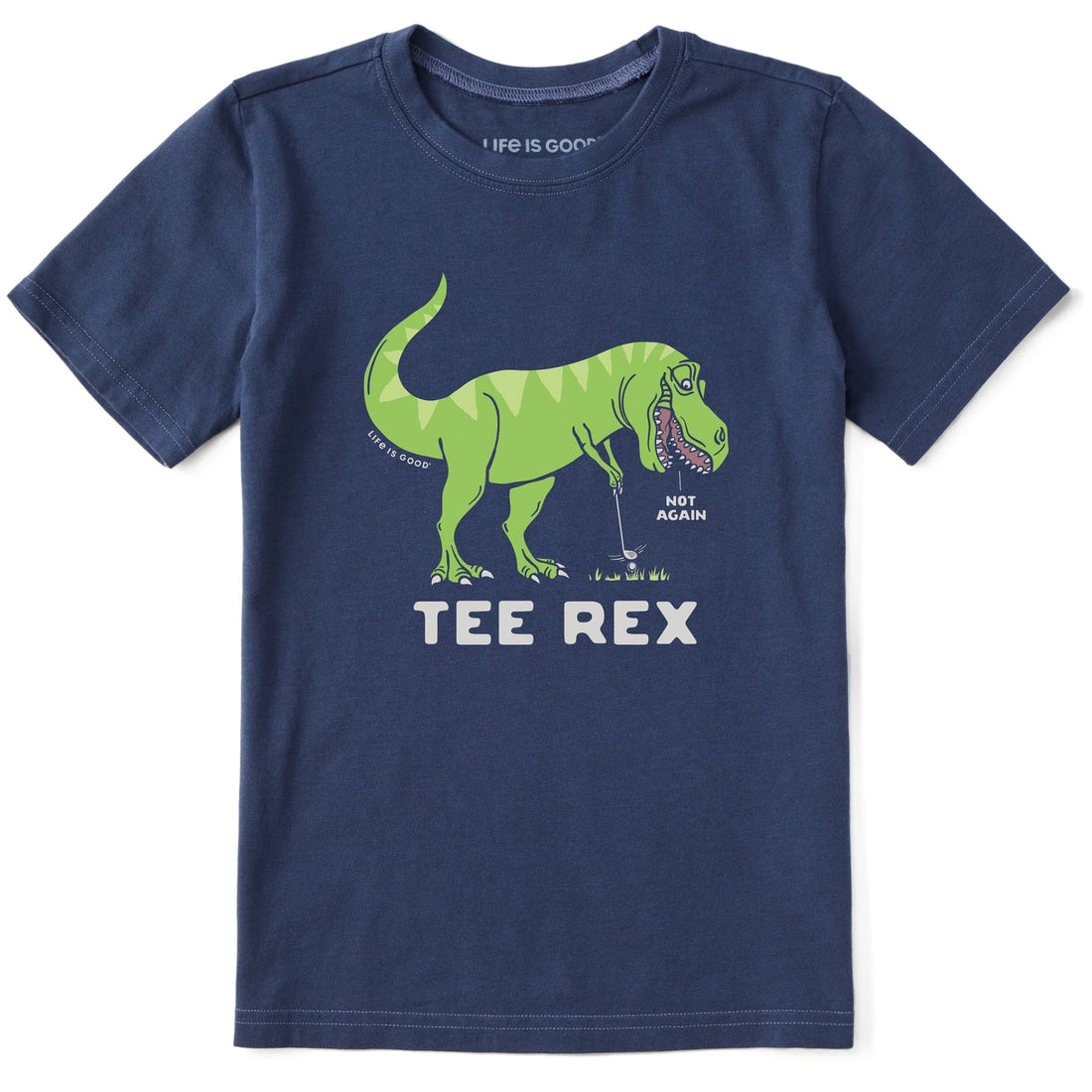 Kids Tee Rex Golf Short Sleeve Crusher Tee - Life is Good