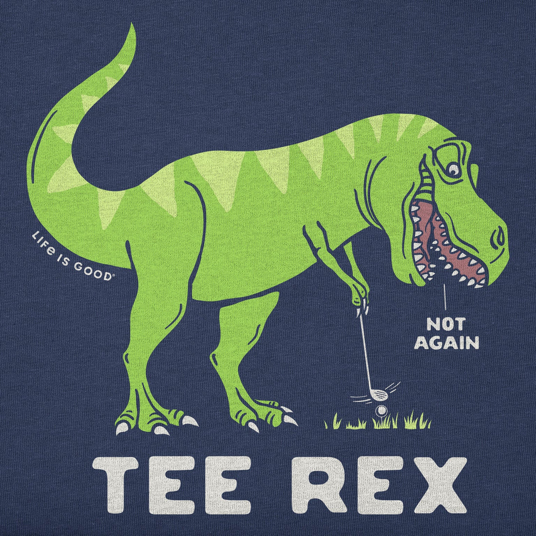 Kids Tee Rex Golf Short Sleeve Crusher Tee - Life is Good