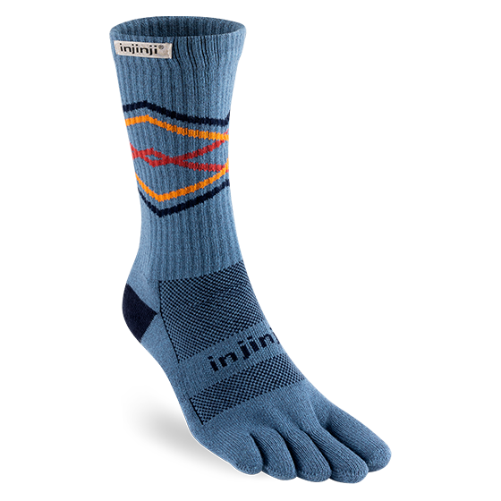 Injinji Trail Midweight Crew Sock - Peak