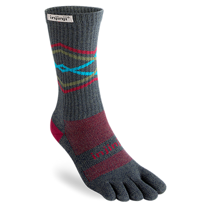 Injinji Trail Midweight Crew Sock - Peak