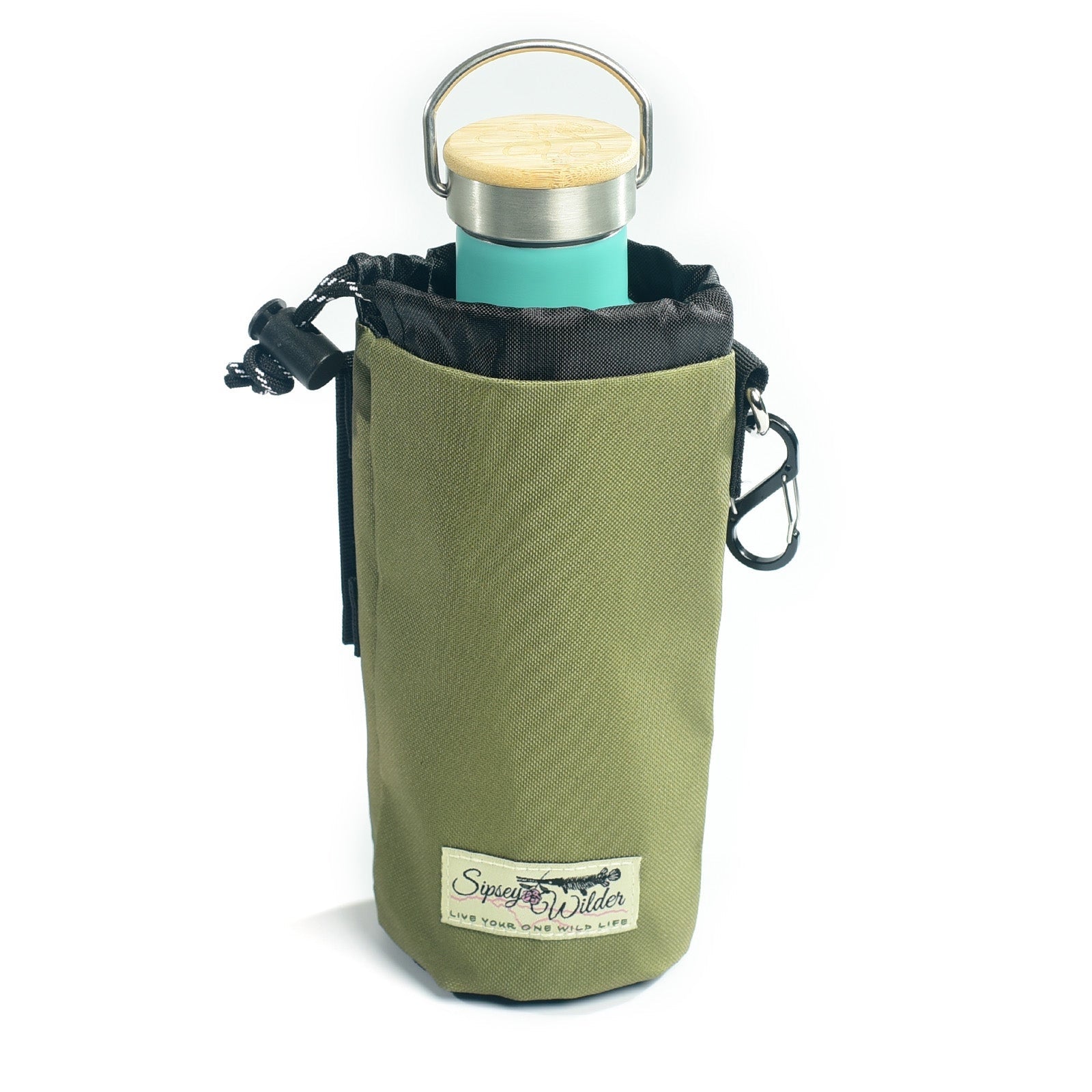 Sipsey Wilder Moss Green Water Bottle Holder