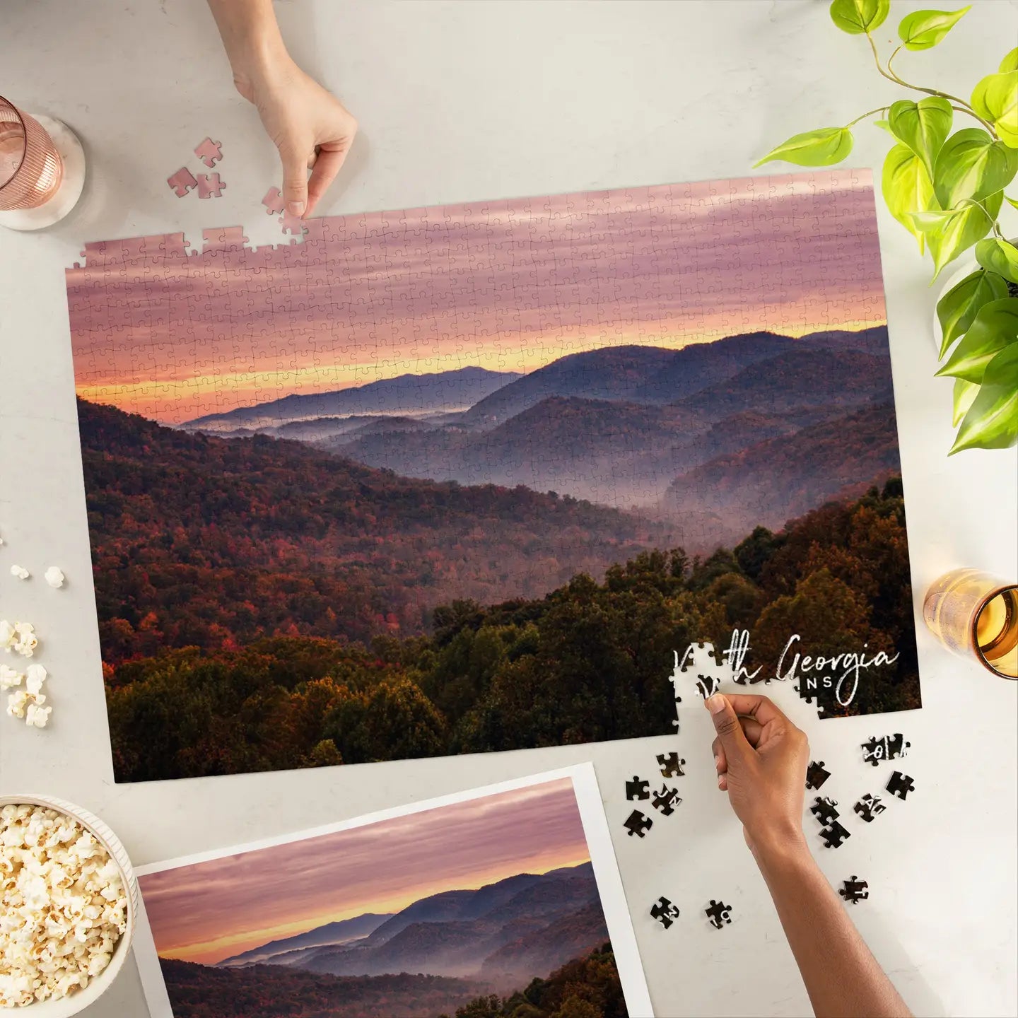 1000 Piece Puzzle North Georgia Mountains, Sunset