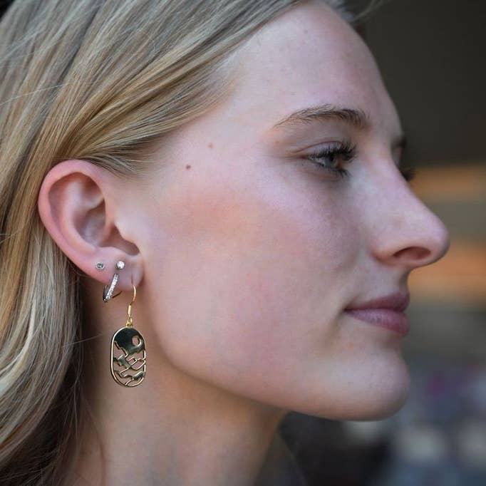 Mountain Sun Earrings - Gold