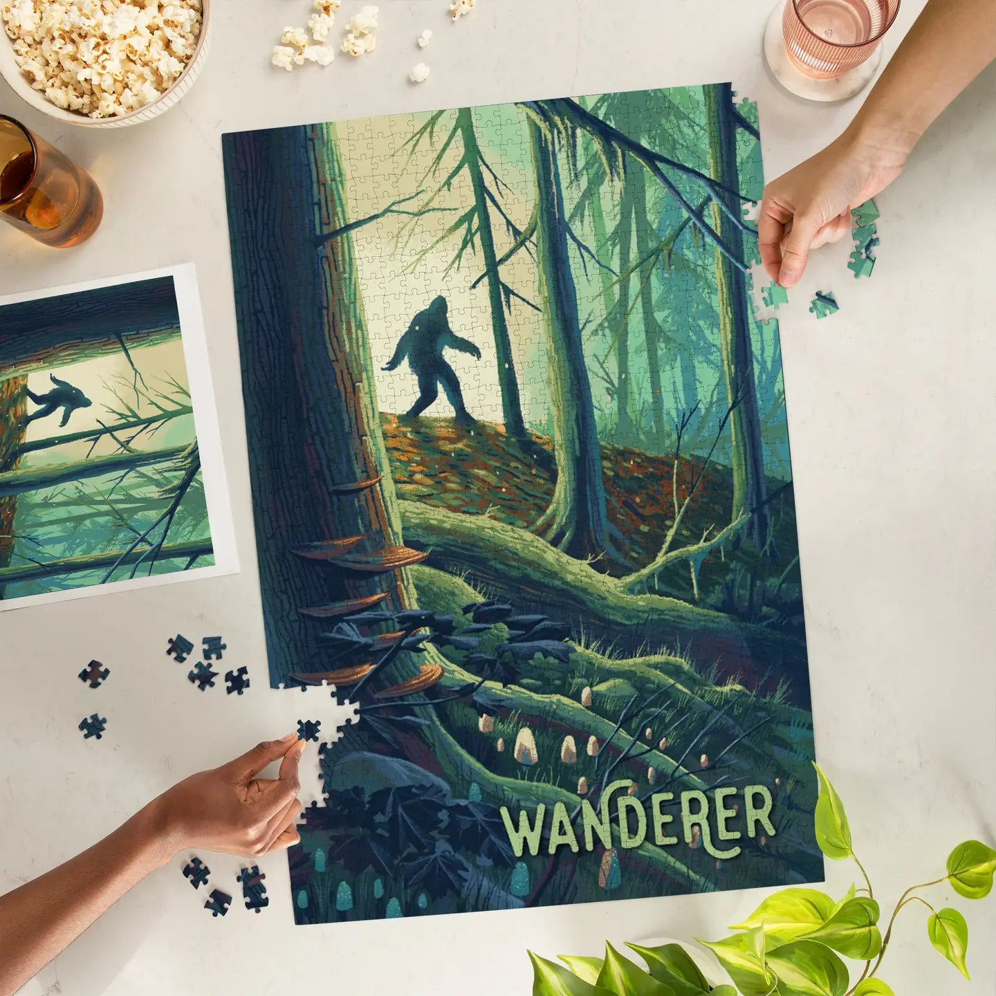 1000 Piece Puzzle Wanderer, Bigfoot in Forest