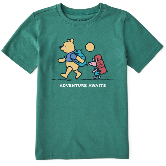 Kids Winnie &amp; P Adventure Awaits Crusher Tee - Life is Good