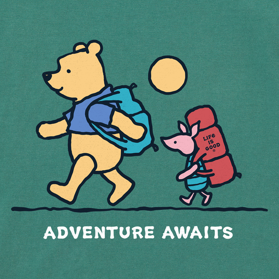 Kids Winnie &amp; P Adventure Awaits Crusher Tee - Life is Good