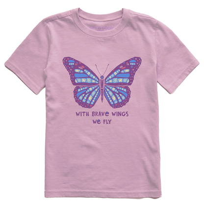 Kids With Brave Wings Butterfly Crusher Tee - Life is Good