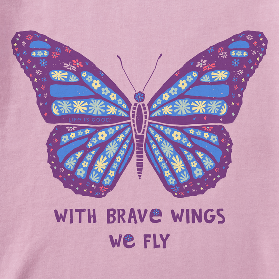 Kids With Brave Wings Butterfly Crusher Tee - Life is Good