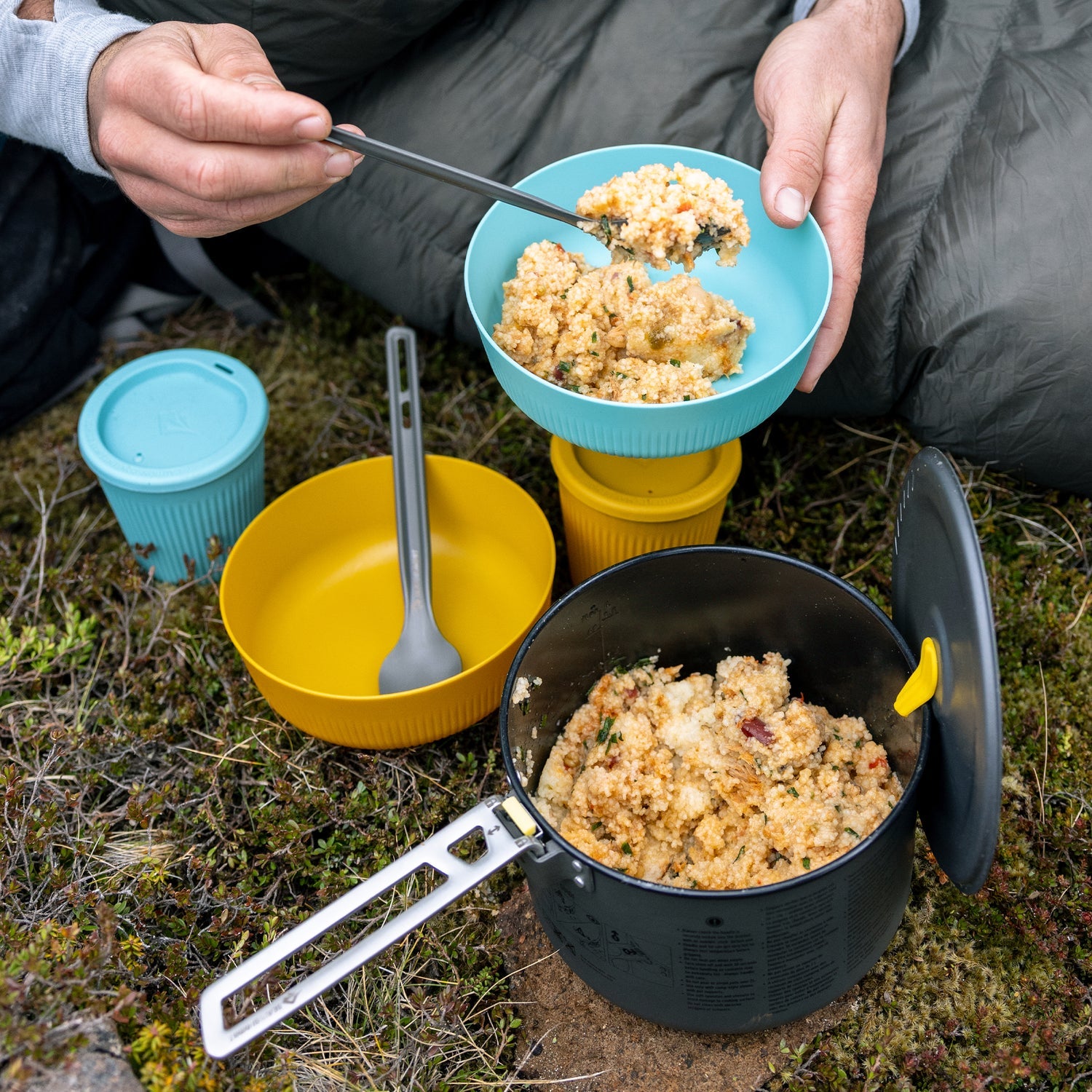 Sea To Summit Frontier Ultralight Cutlery Set - Long Handle Spoon &amp; Spork