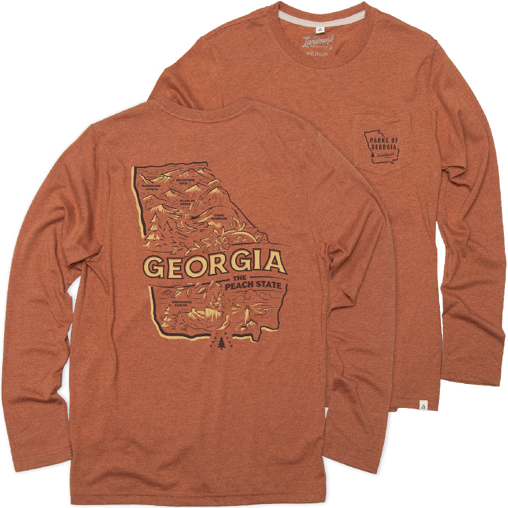 The Landmark Project Explore Georgia Pocket Long Sleeve T-Shirt