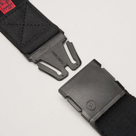 Arcade Adventure Belt - Ridge Jimmy Chin - Black/Red