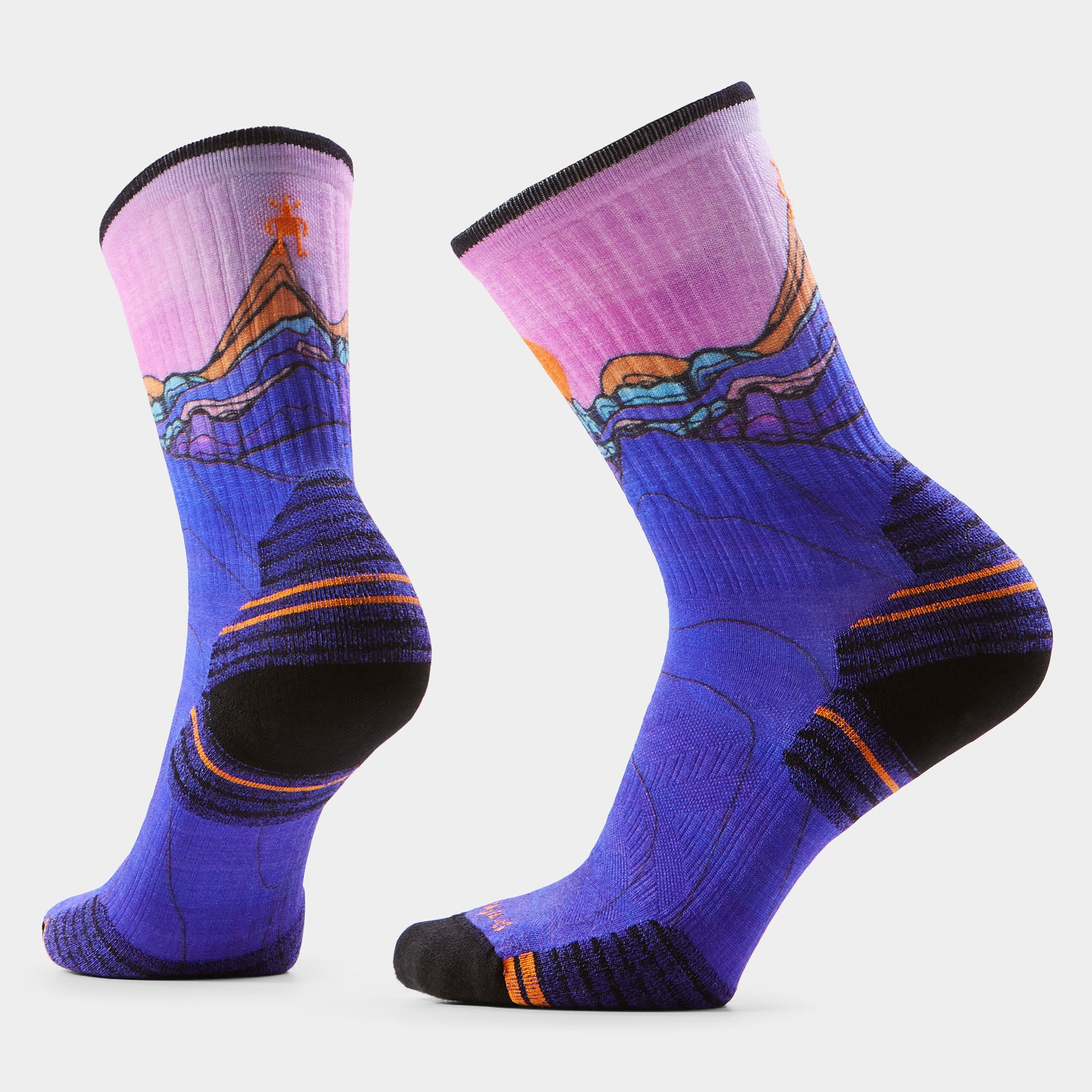 Smartwool - SW003031 - Women’s Hike Mountain Sunrise Print Crew Socks