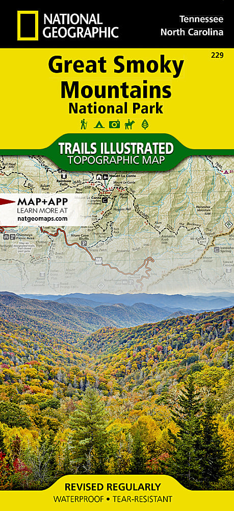 National Geographic Trails Illustrated 229 GSMNP Map