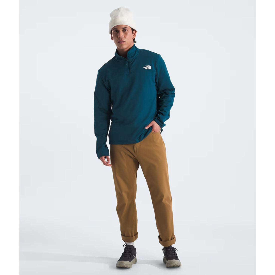 The North Face Men’s Cedar Trail Grid Fleece ¼-Zip