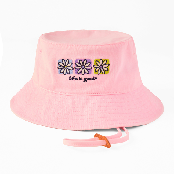 Three Boxed Daisies Bucket Hat - Life is Good