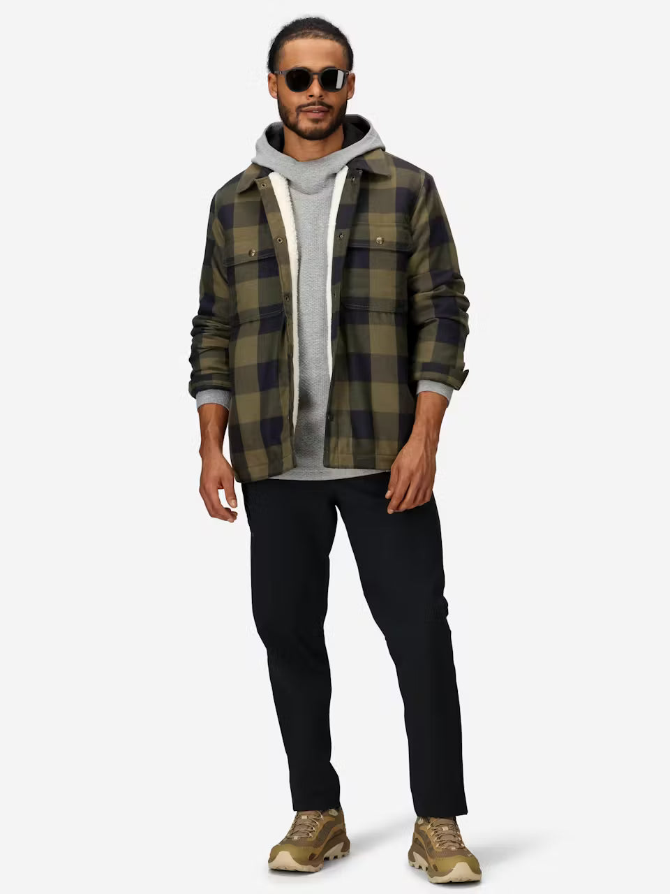 Marmot Men’s Ridgefield Heavyweight Sherpa-Lined Flannel Shirt Jacket