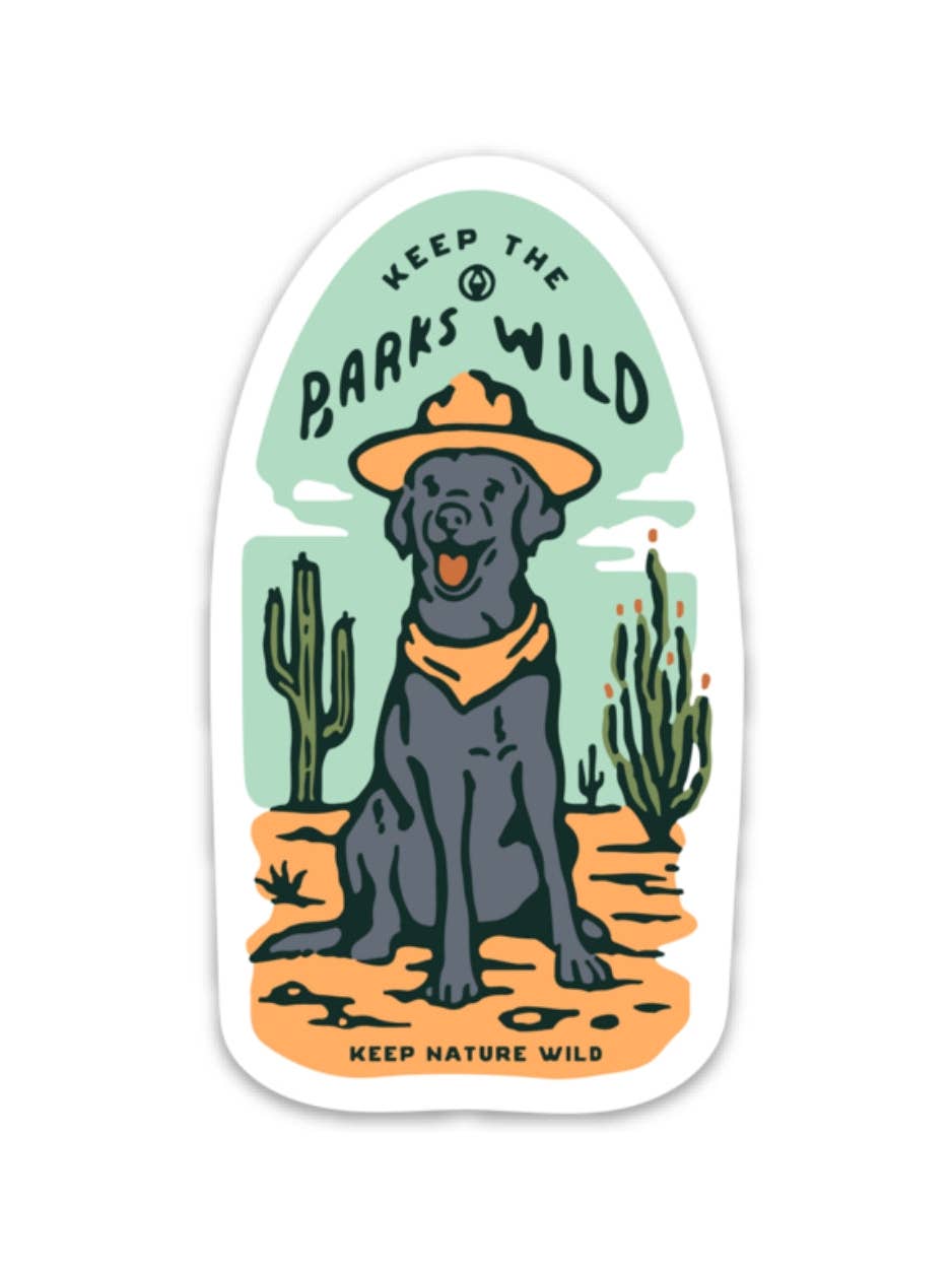Keep the Desert Barks Wild Sticker