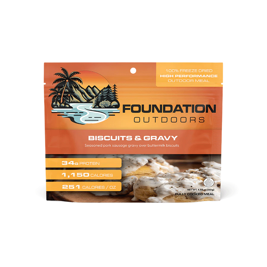 Foundation Outdoors Biscuits and Sausage Gravy