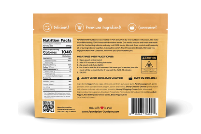 Foundation Outdoors Rise &amp; Shine Breakfast Meal