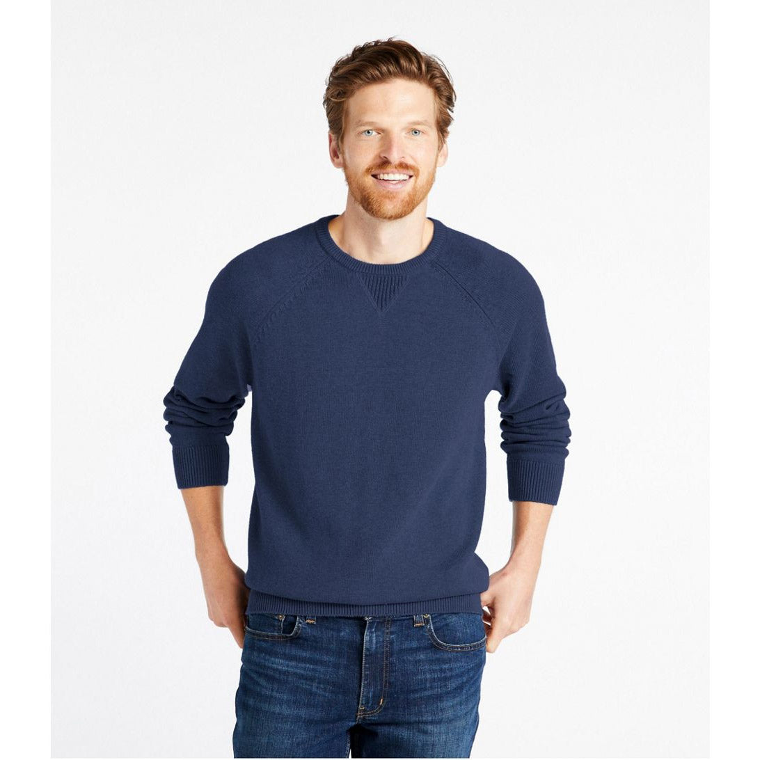 NWT! Mens LL Bean Navy Blue Cashmere Blend store 1/4 Zip Pullover Sweater Medium Tall