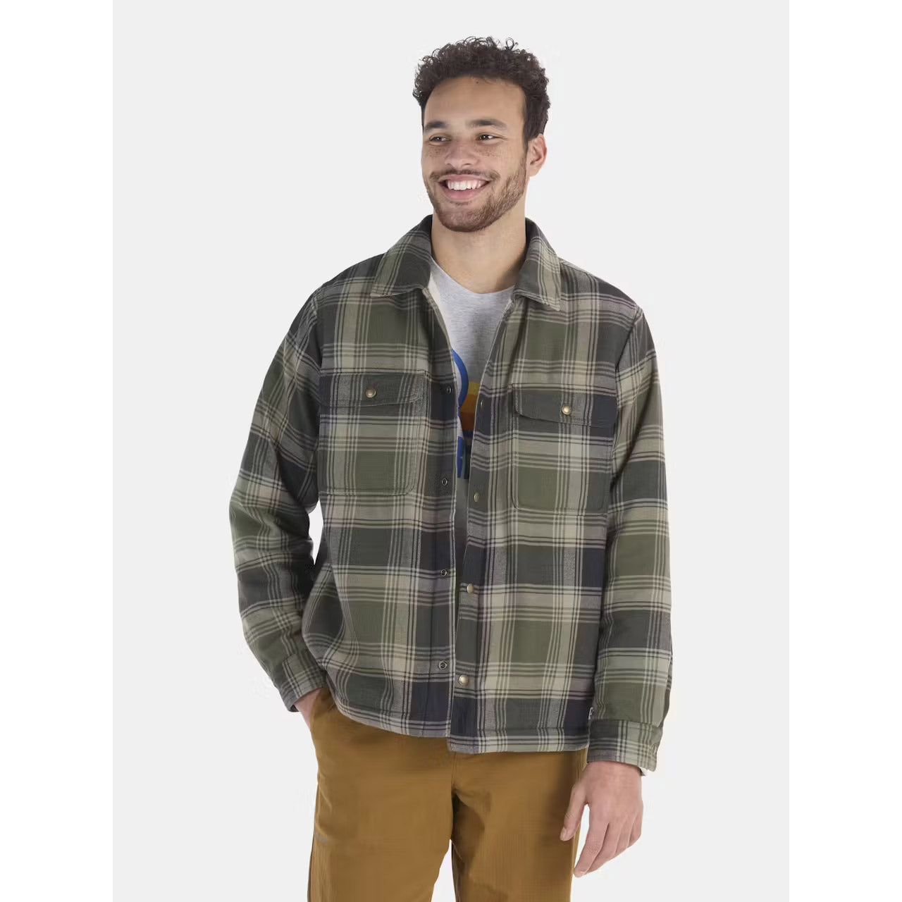 Marmot Men’s Ridgefield Heavyweight Sherpa-Lined Flannel Shirt Jacket