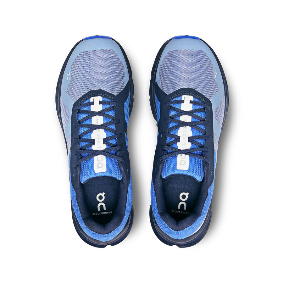 On Men's Cloudrunner Running Shoe - Shale | Cobalt