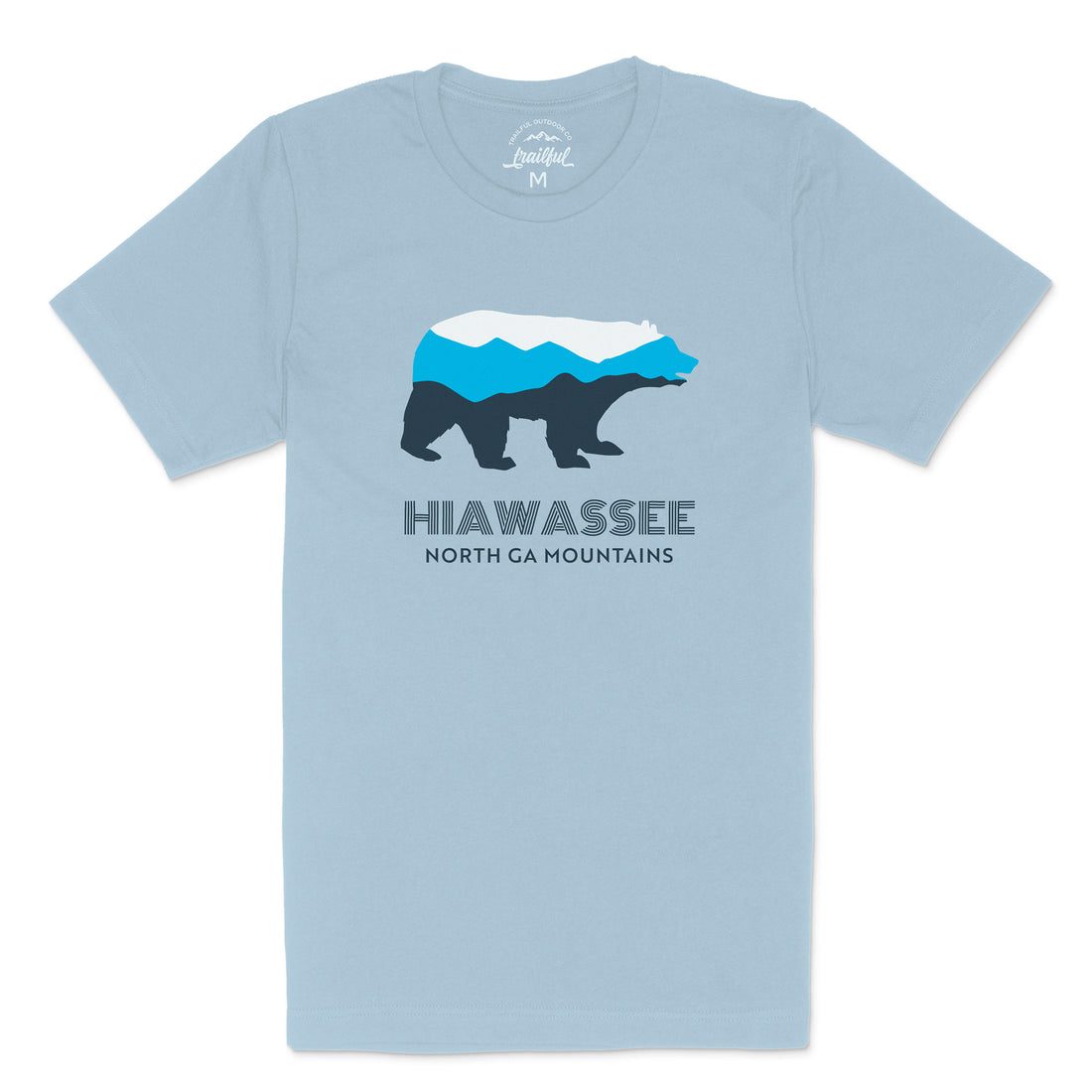 Trailful Hiawassee Bear Shirt - Light Blue