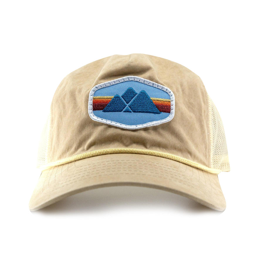 Trailful Mountain Logo Bachelor Hat - Tan/Sand/Cream