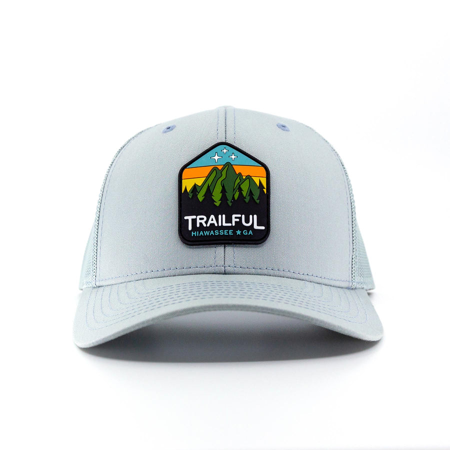 Trailful Mountain Sunset Rubber Patch Hat - Quarry