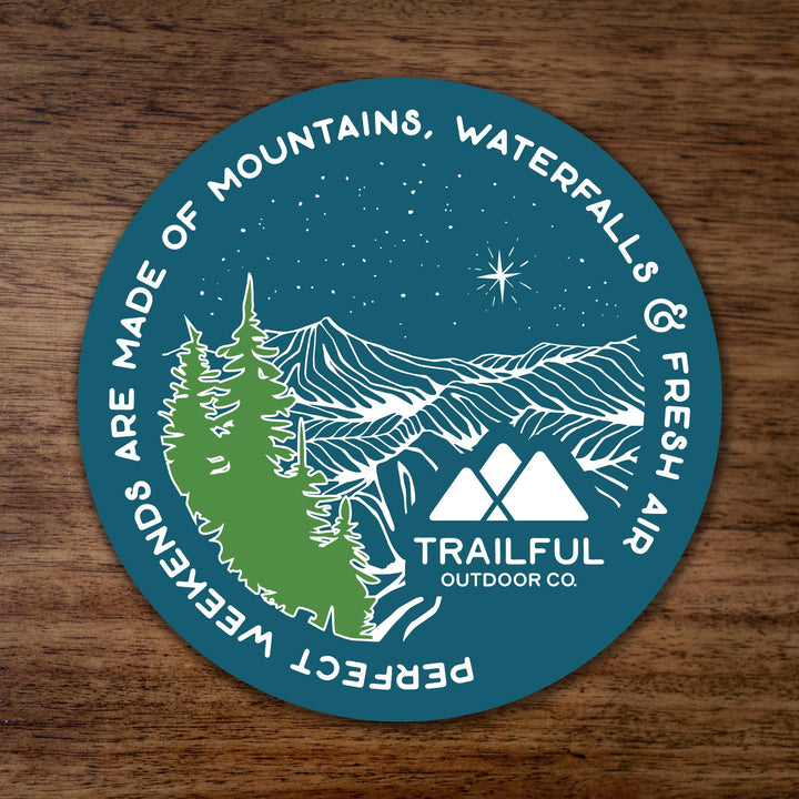Trailful Perfect Weekends Sticker
