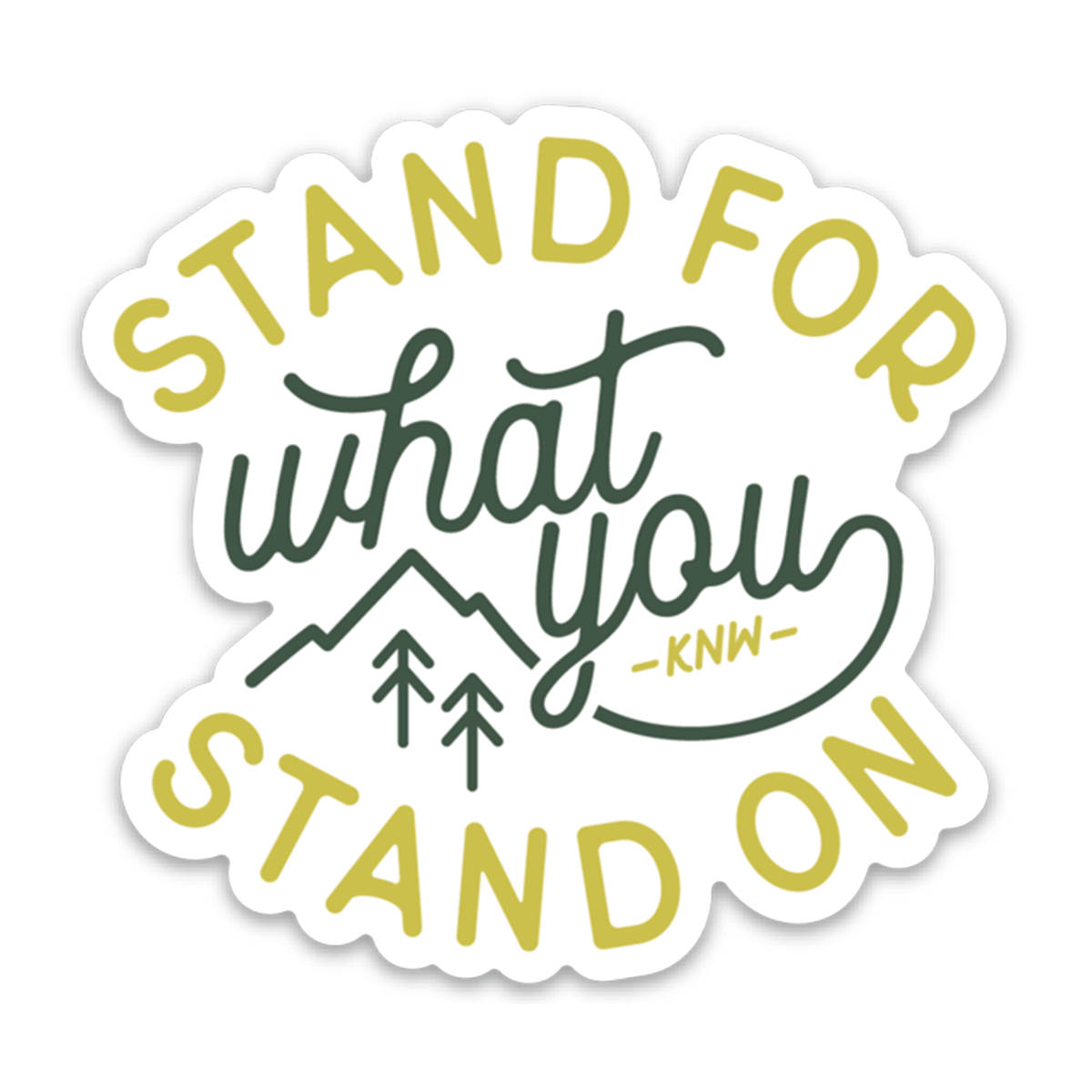 Stand For Sticker