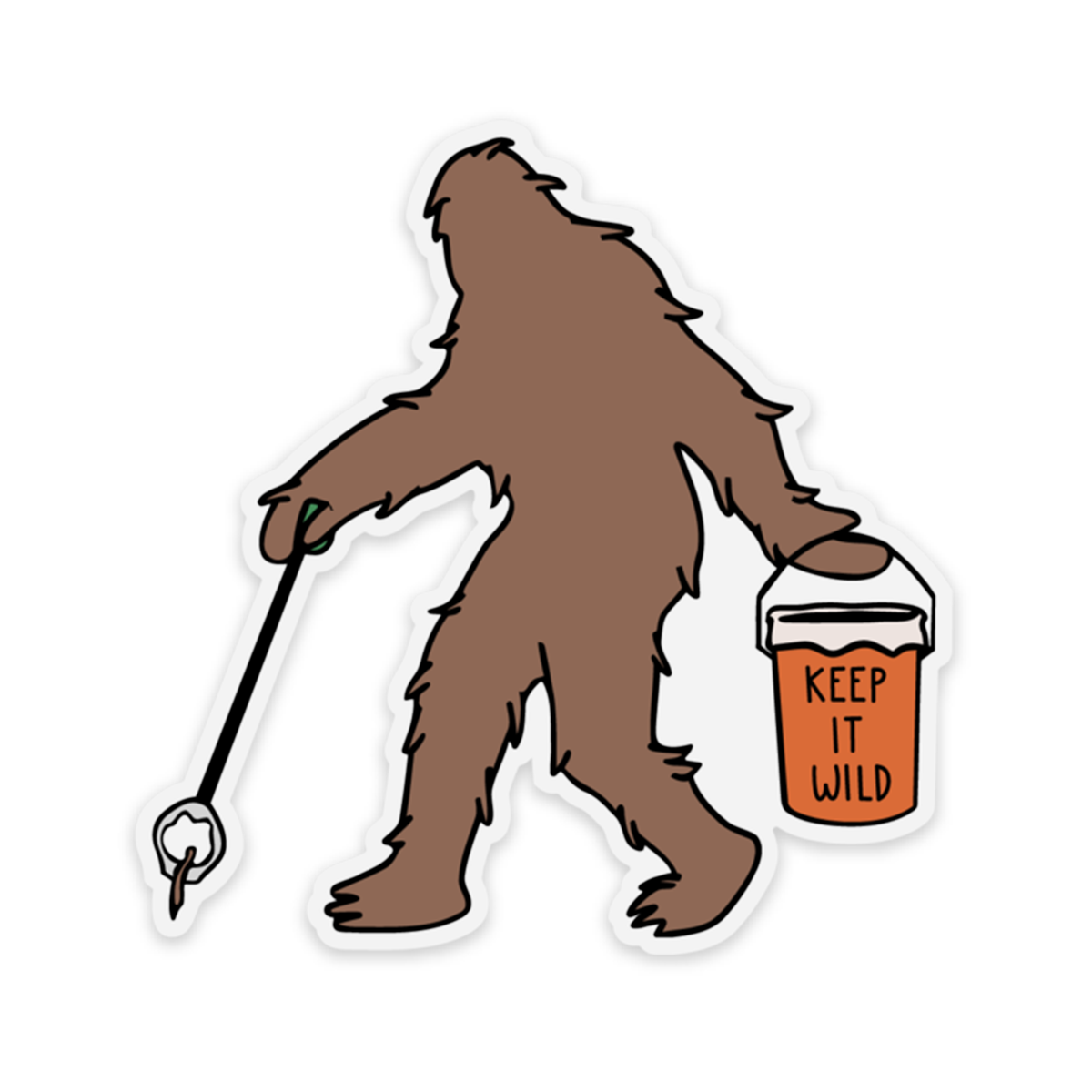 Sasquatch Keep It Wild Sticker